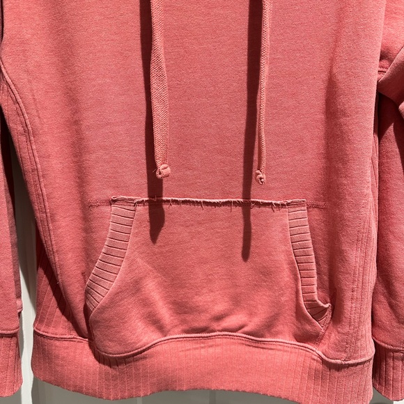 NEW Maurices oversized ribbed solid hoodie XS coral color - Picture 3 of 8